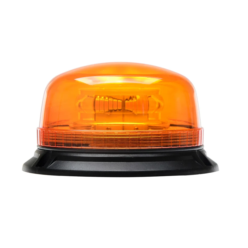 R65 Led Rotating Warning Strobe Beacon Light Tractor Emergency Amber