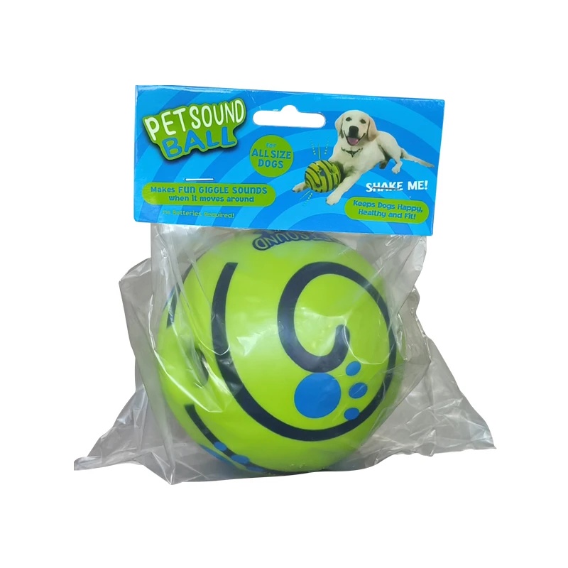 Interactive Dog Toy Funny Sounds Chew Toy Training Small Large Dogs Sport Wobble Wag Giggle Ball
