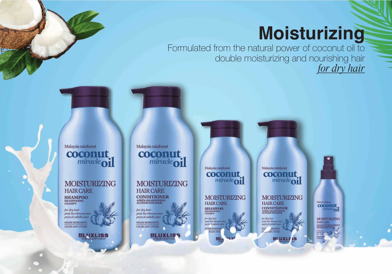 Luxliss Moisturizing Hair Shampoo Shampoo And Conditioner Set With