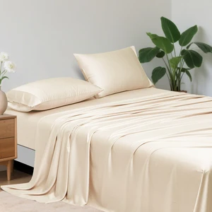 Extra Soft 100% Bamboo Bed Sheets 300TC Breathable Cooling Eco-friendly and Soft Bedding Set
