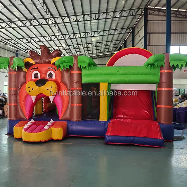 Bounce House,Inflatable Kids Double Slide With Air Blower,Castle ...