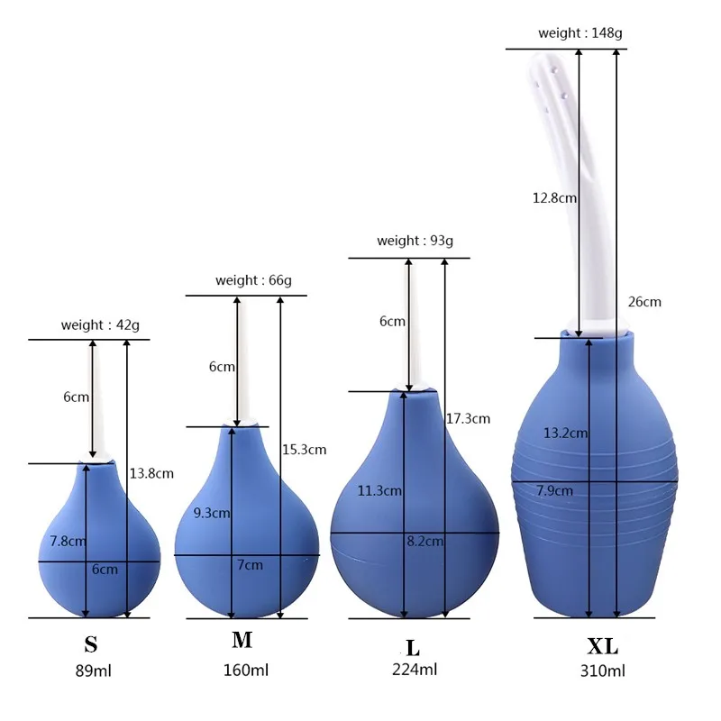 Adult Anal Cleaning Sexy Products 224ML Anal Douche Enema Bulb Kit Ball Vaginal Douche