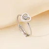 Anillo de corazón de plata