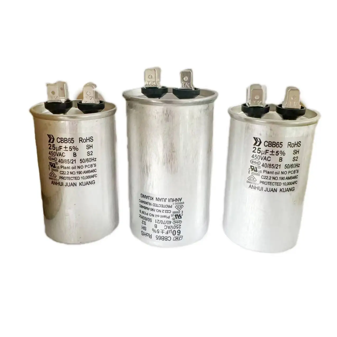 Factory-Made AC Motor Running Capacitor for Air Conditioner Film Capacitors CBB65 model OEM/ODM manufacturer