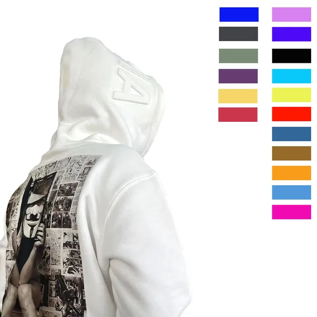 2023 3D embossed logo  Custom Hoodie Wholesale Streetwear Hoodies heat-Print Unisex Plain High Quality 100% Cotton for man