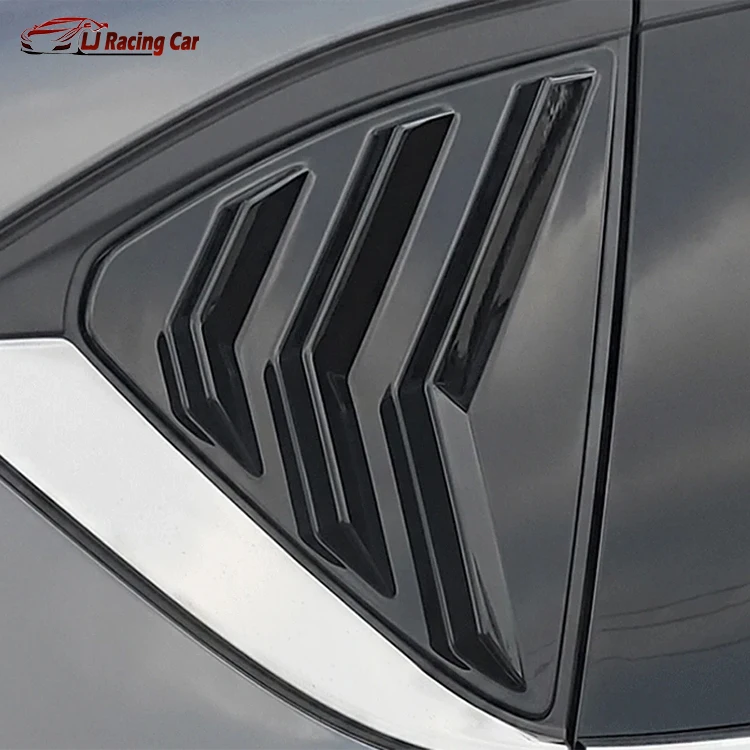 Sticker Louver Carbon Fiber Rear Window Louvers Decoration Spoiler Panel Side Louver ...