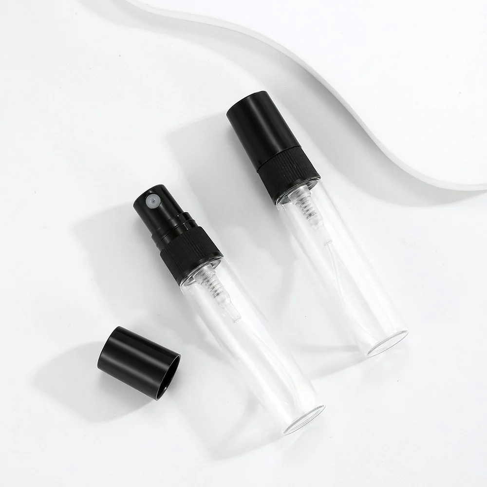 Wholesale 2ml 3ml 5ml 10ml Small Empty Spray Refillable Perfume Tester Travel Slim Glass Sample Perfume Bottle