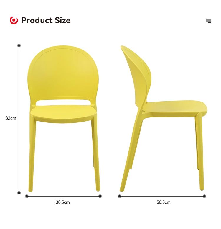 Wholesale Modern Dining Room Plastic Dining Chair Furniture Designer