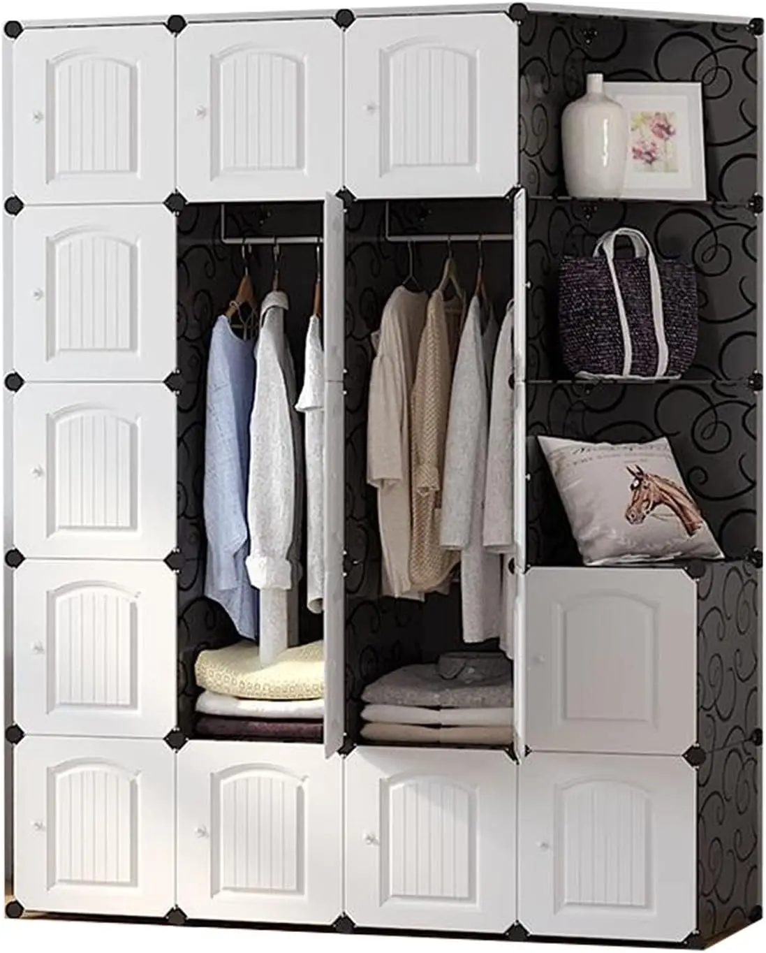 KSP Closet Cube Plastic Wardrobe (White)