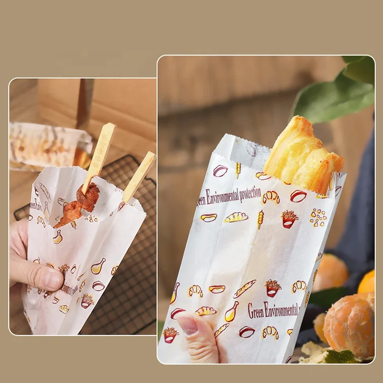 Biodegradable Eco Friendly Mini Paper Pouch Disposable Kraft Paper Pill Sachet Candy Sugar Packaging Bag