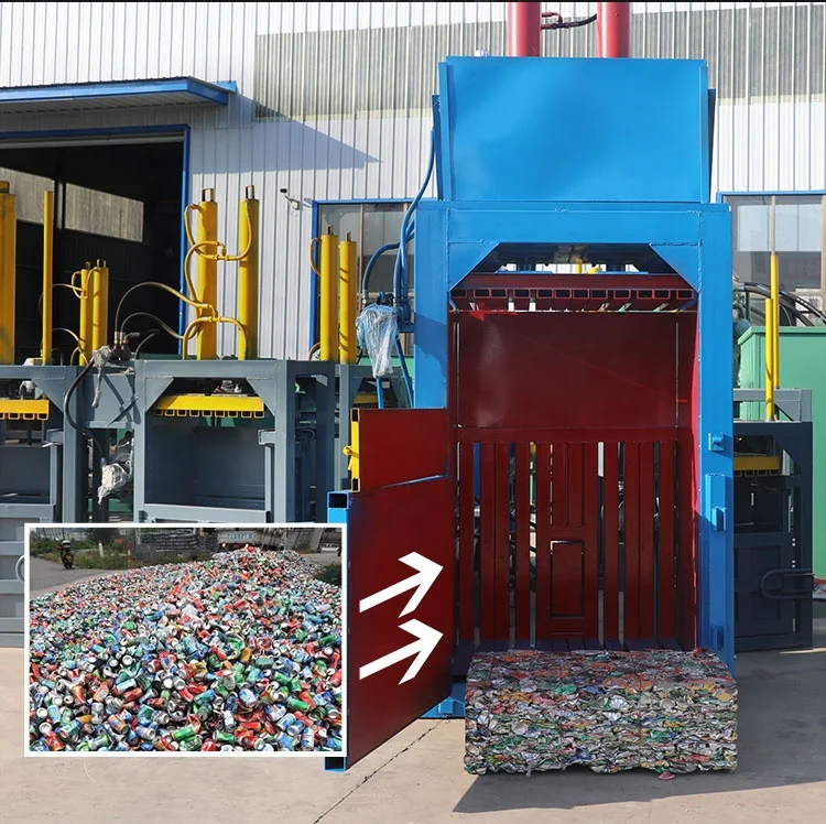 Cutter Textile Express Fiber Coir Compress Wheat Husk Baling Machine Hydraulic Baling Press