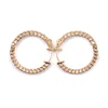 18k gold moissanite diamond earring
