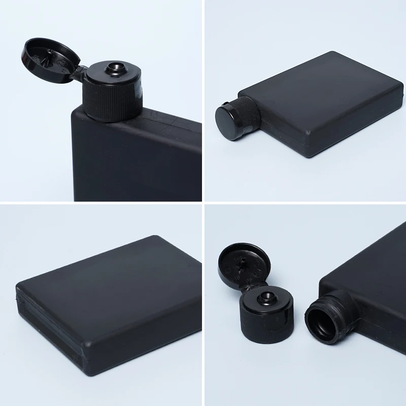 Direct Sales 200ml 300ml Clamshell Soft Touch HDPE Cosmetic Packaging Body Lotion Plastic Shampoo Bottle