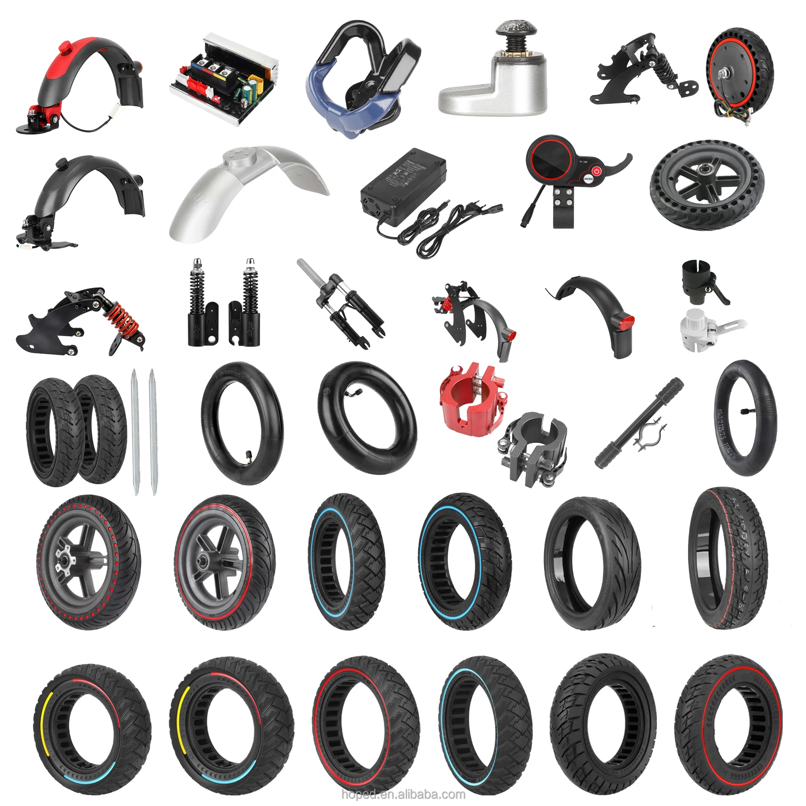 Pneu Solide 10x3/255x80 Pour Scooter électrique - Antidérapant, Sans Entretien, Installation Facile - 6