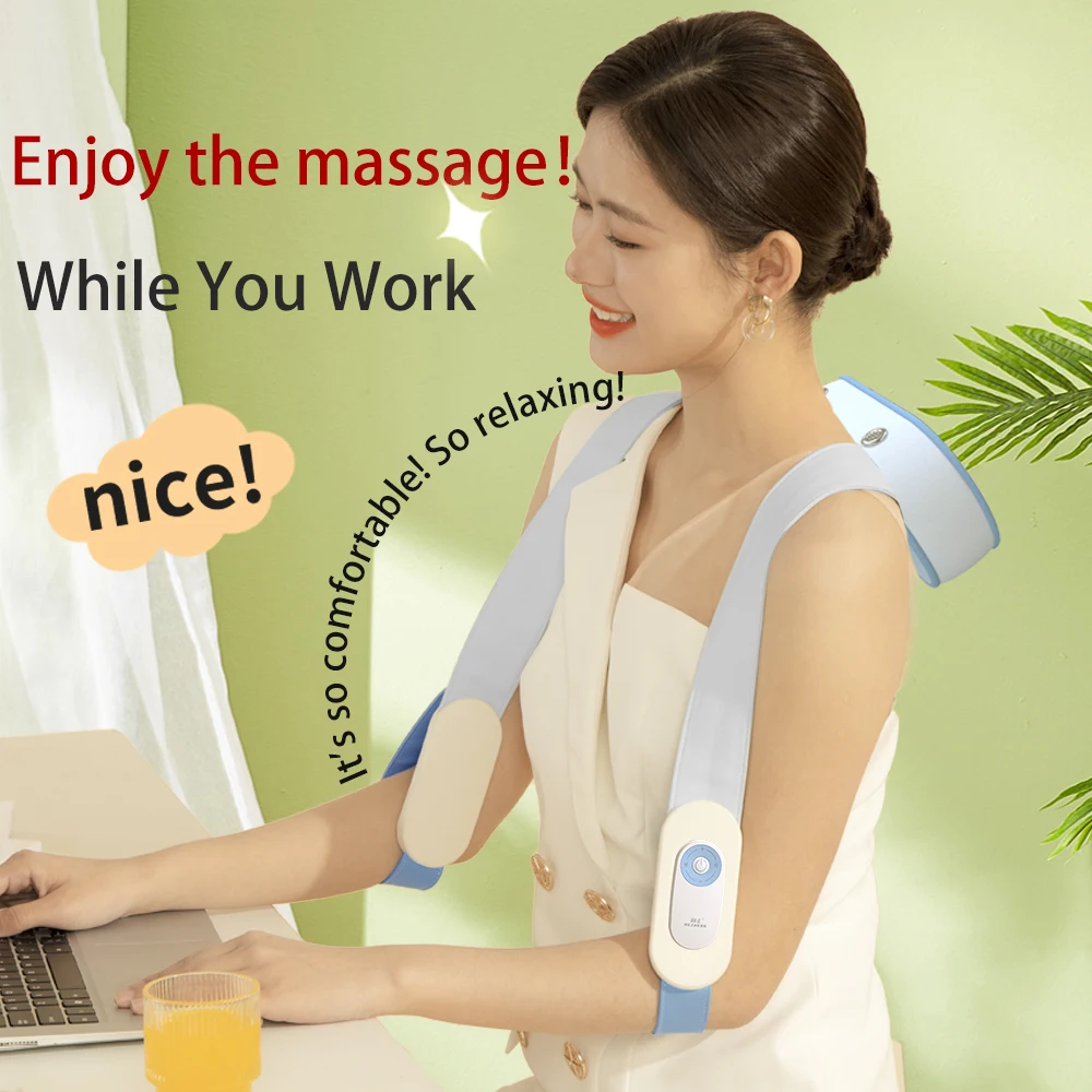 HEZHENG Body Fatigue Relief Vibrator Neck Waist Leg Percussion Massage Device Back Shoulder Massage Hammer Slimming Massager