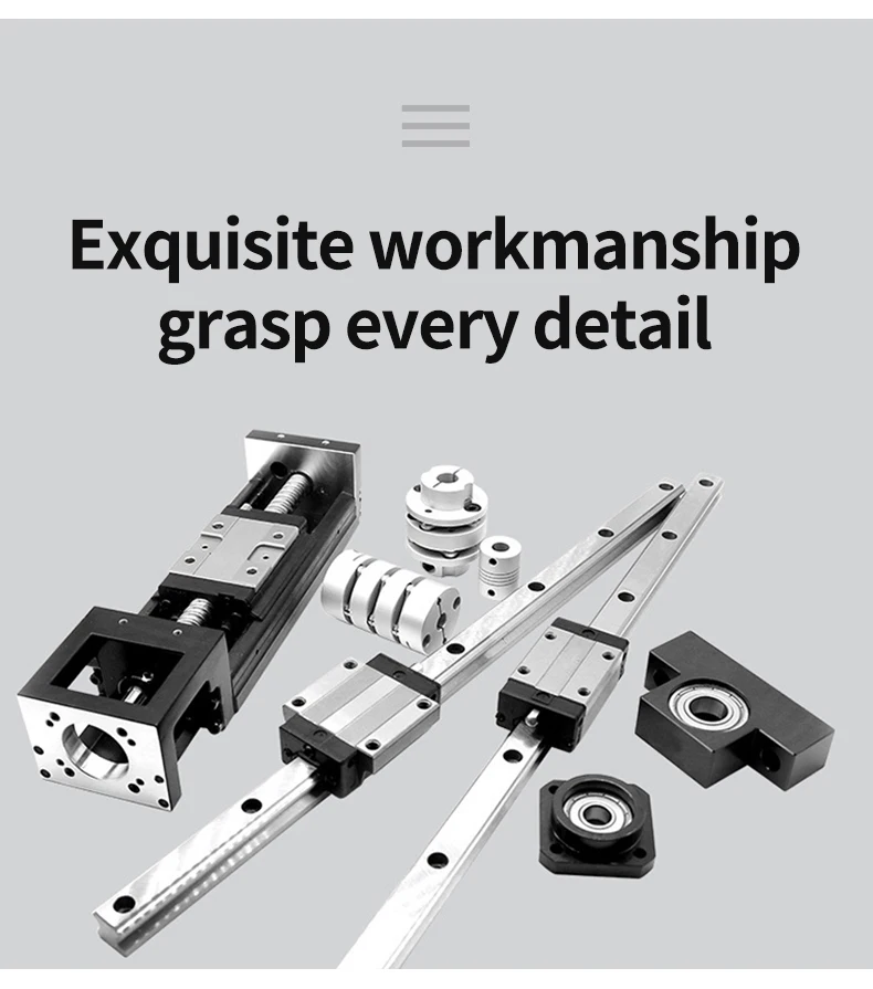 Kk Ball Screw Linear Motion Guide Actuator Linear Cnc Module Stroke