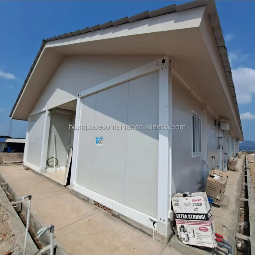 BOX SPACE Hurricane Proof Modular Homes Prefabricated House Prefab Modular Homes Expandable Two Story Tiny House for Indonesia