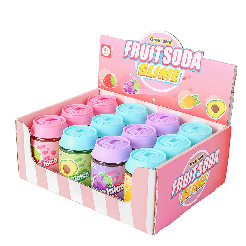Fruit Soda Slime Set 145g - Scented DIY Stress Relief Clay for