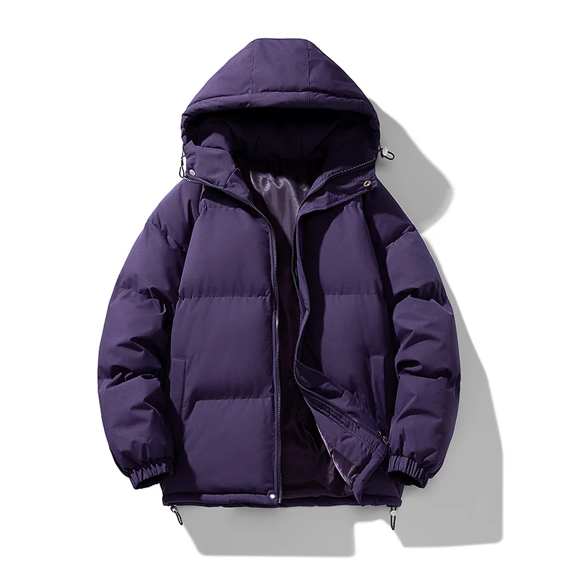 Unisex Winter Puffer with Custom Drop Shipping Poly Filled Warm Padded Down Coat Overcoat mens_voghion.com