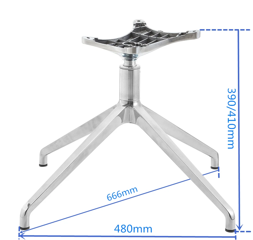 Четырехзвездочные металлические ножки для мебели, офисные ножки для стульев, мебельная фурнитура zhunxing