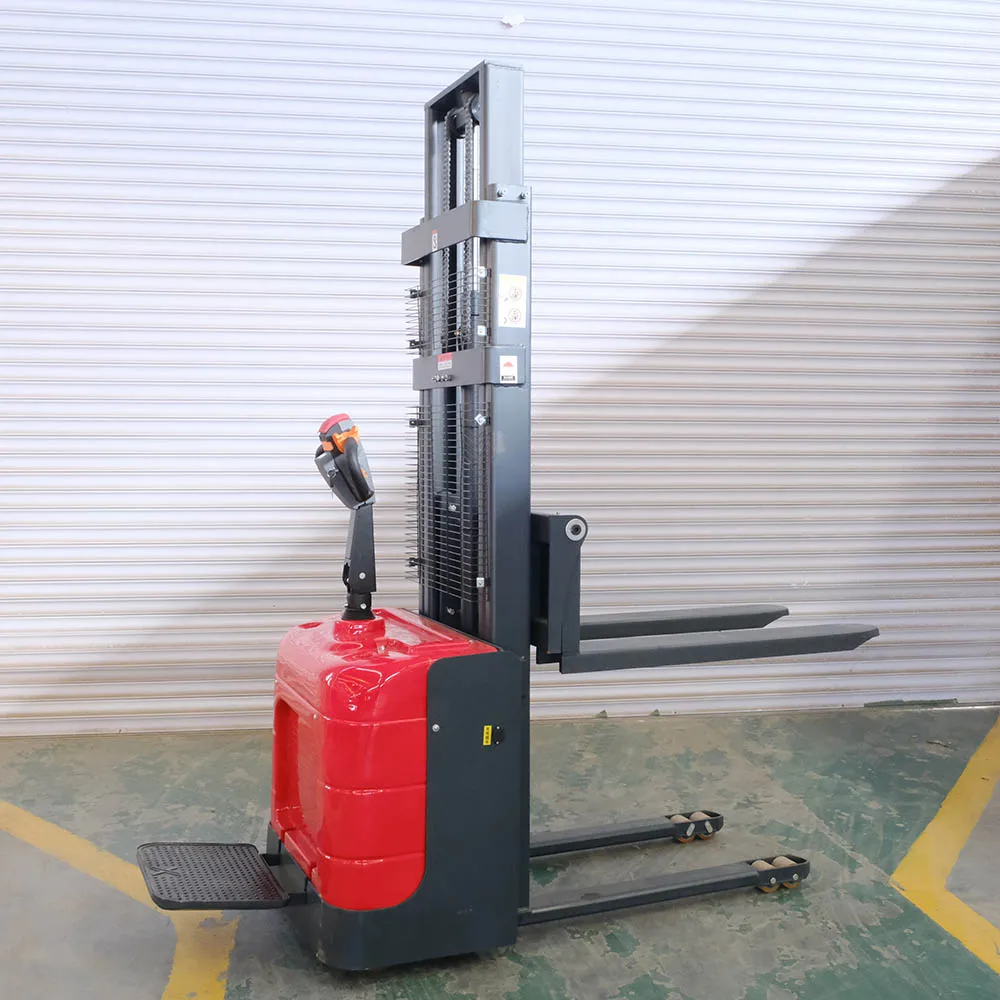 Shanding CDD2030 Load 2 Ton Standing Electric Pallet Stacker Forklift by 24V 120AH Lead Battery