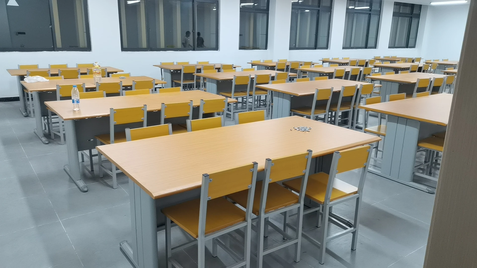 Modern Design Adjustable Metal Library Reading Table and Chair Set for Students for School Use