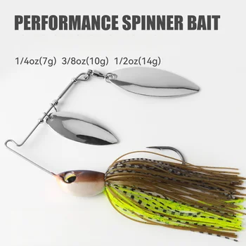 High-Speed Composite Spinnerbait Lure, 7g-14g, Buzz Bait for Bass Fishing – Lure – view 2
