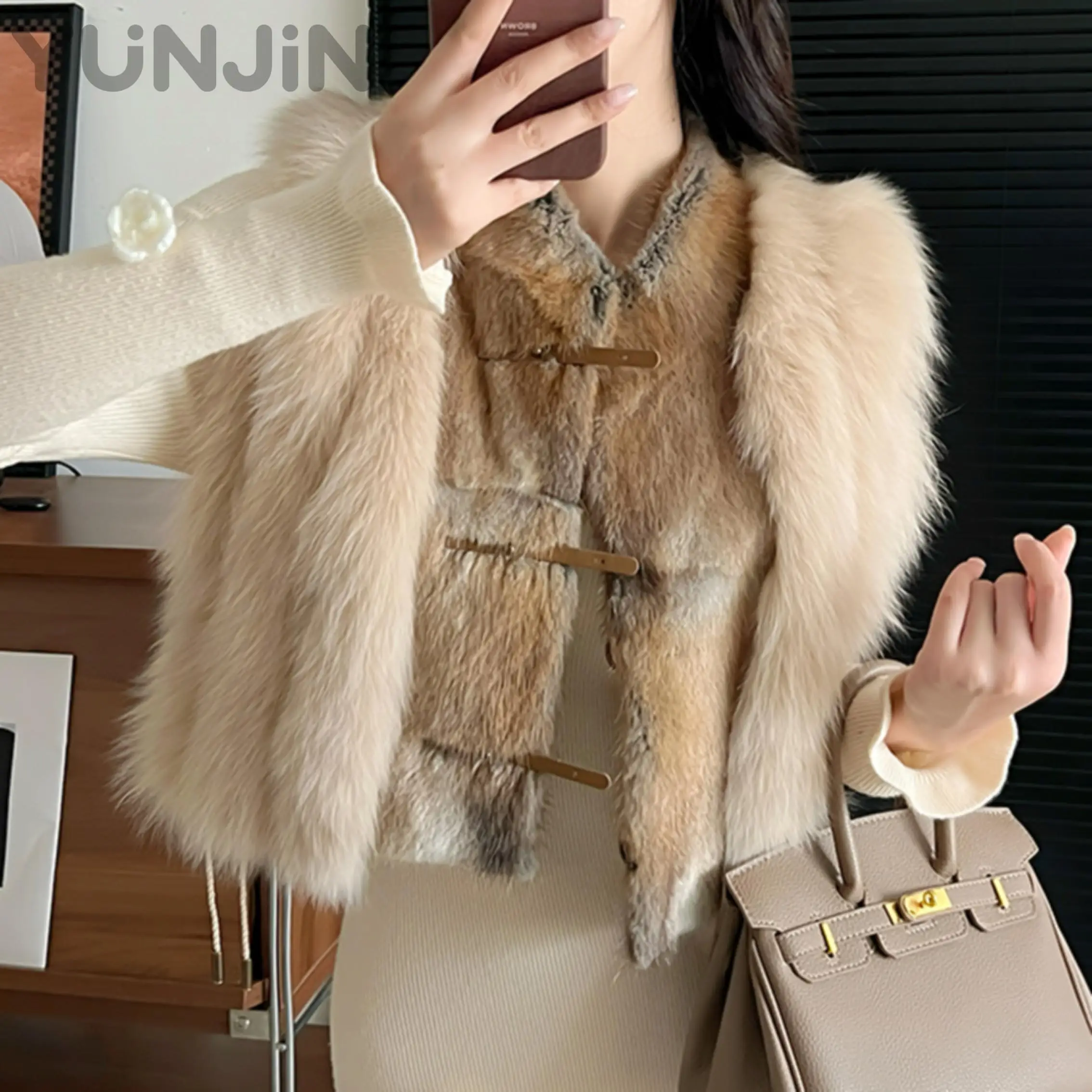 Winter Real Fox Fur & Mink Fur Vest