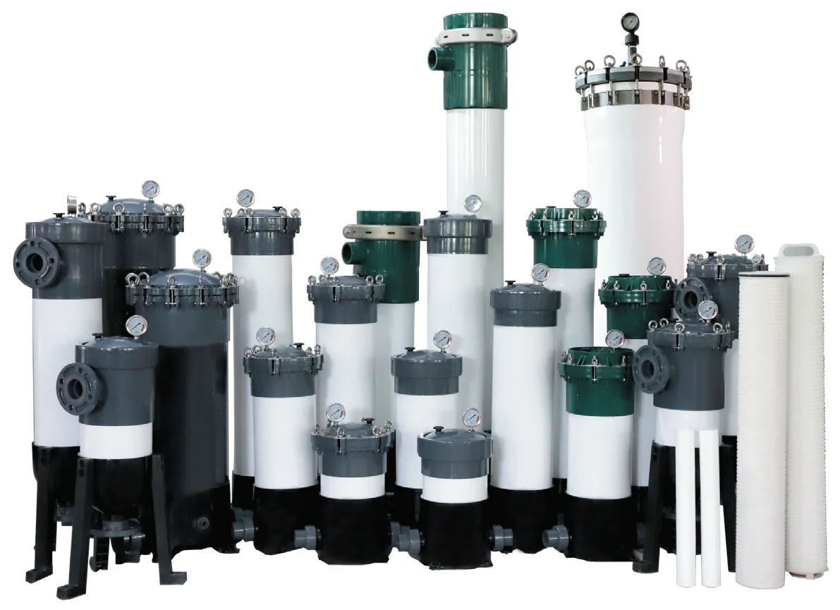 Bag Filter Housing Upvc Cartridge Filter Housing For Solvent Corrosion