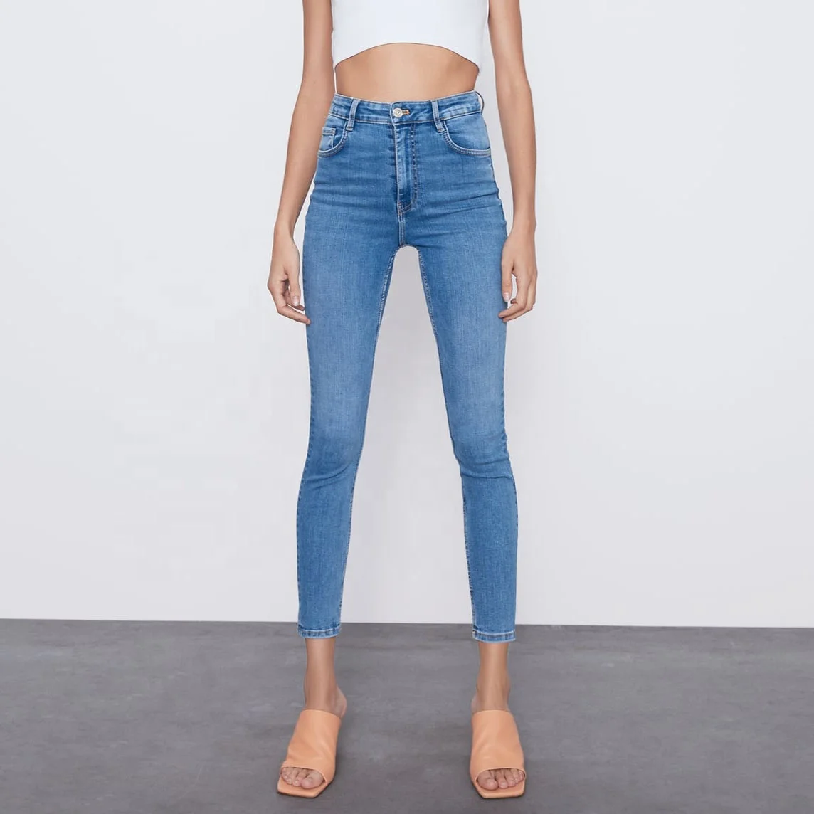 Tulipaner sensor Gæstfrihed Source Super Stretch Hoge Taille Skinny Jeans Legging Groothandel Denim  Pent Voor Vrouwen on m.alibaba.com