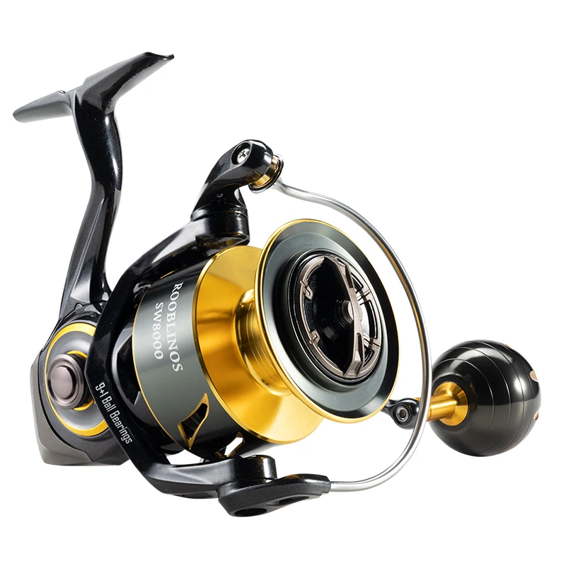 Rooblinos SW 5.0:1 Saltwater Spinning Fishing Reel - High