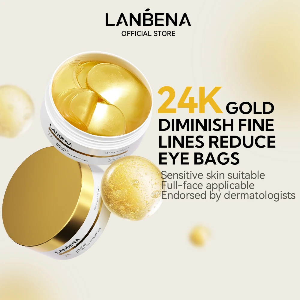 LANBENA Hot Sales Hydrogel Under Eye Patches Remove Dark Circle Natural Collagen Patch Eye Mask supplier
