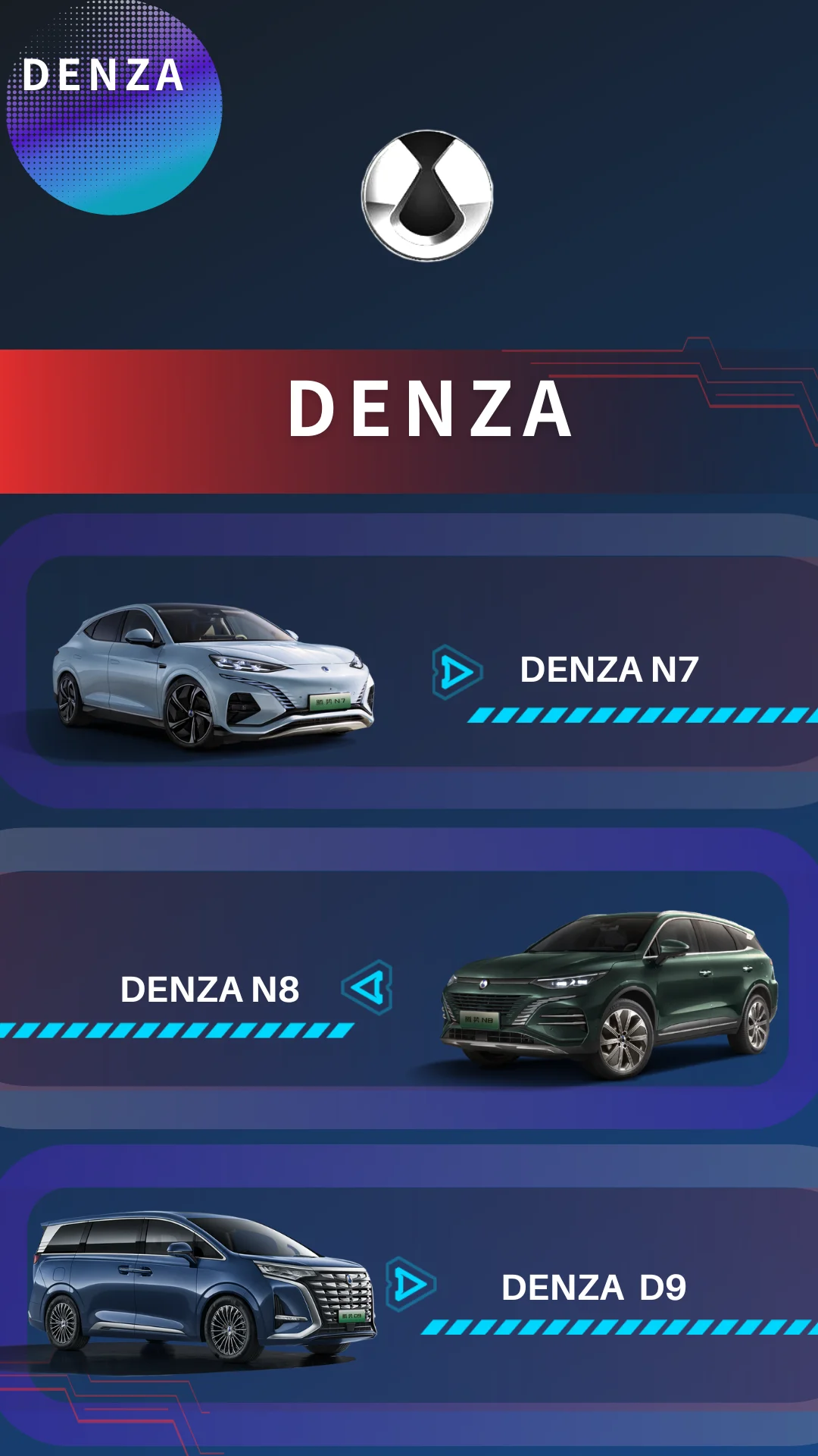 China 2024 2024 Byd Denza N7 Long Range New Energy Vehicle Electric Ev