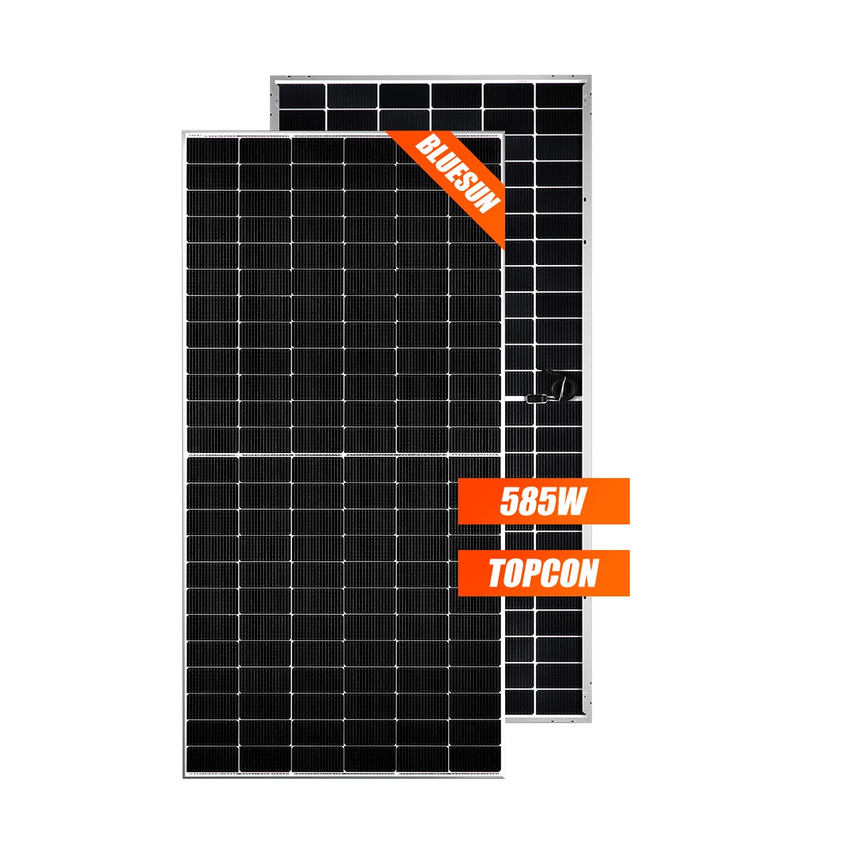 Bluesun Wholesale Price Topcon 590W 600W Solar Panel Bifacial Dual Glass Home Use