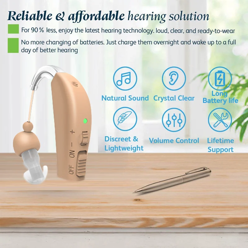 For Senior Deafness Digital Invisible Mini Deafaid Devices Bte