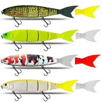 CHEERY Live Bait Japanese Style 15cm Sinking 28g / Floating 25g Multi-segment Swimbait with Silicone Soft Tail – Soft Lure – view 5
