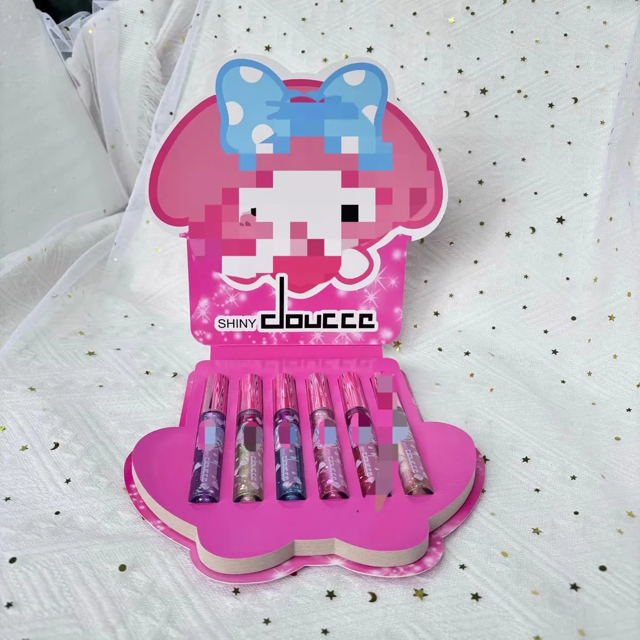 Wholesale Sanri Lip Gloss 6 Pc Clear Meloddy Lipstick Containers Tube 6