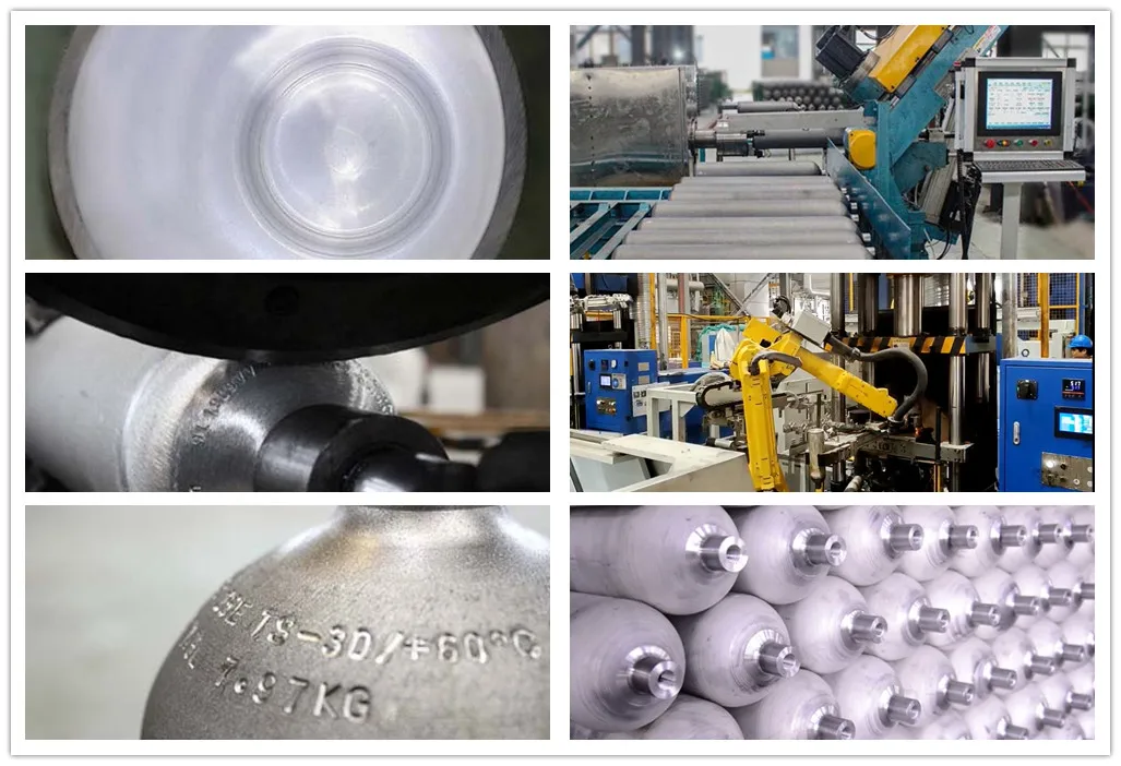 Aluminium Gas Cylinder 40l 50 Lb Co2 Cylinder With Siphon Tube And