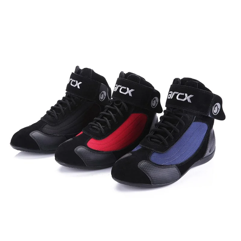 ARCX Motorcycle Riding Boots Four Seasons Off Road Black Motorcycle Riding Shoes for Men Women