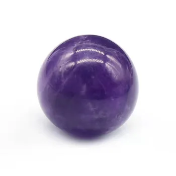 Wholesale Deep Purple Natural Crystal Healing Stones Amethyst Sphere Crystal Ball for Decoration