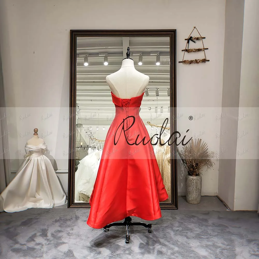 Ruolai LDR6558 Custom Dinner Plus Size Off Shoulder Woman Evening Gown Sexy Prom Party Red Cocktail Dress Ruolai LDR6558 Custom Dinner Plus Size Off Shoulder Woman Evening Gown Sexy Prom Party Red Cocktail Dress