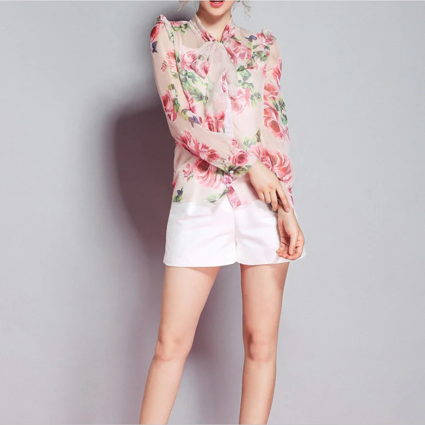 Vêtement Travail élégant Chemisier Femme En Satin De Soie - Manches Longues, Col Classique - Élégant Pour Bureau, Soirée Ou Occasion Décontractée Vêtement Travail Chic