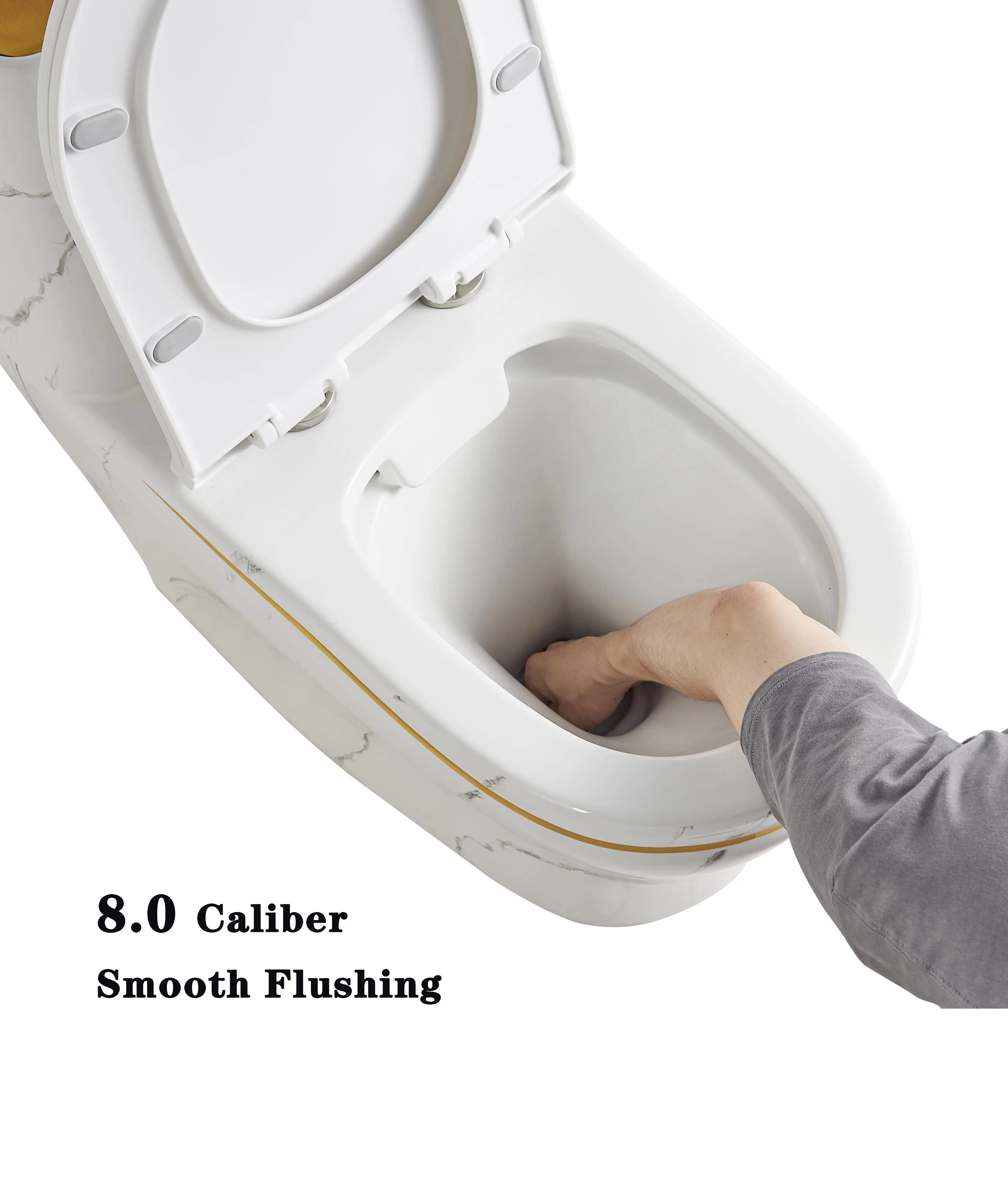 Hotel Commode Bathroom Sanitary Ware Marble Commode Toilet Bowl One