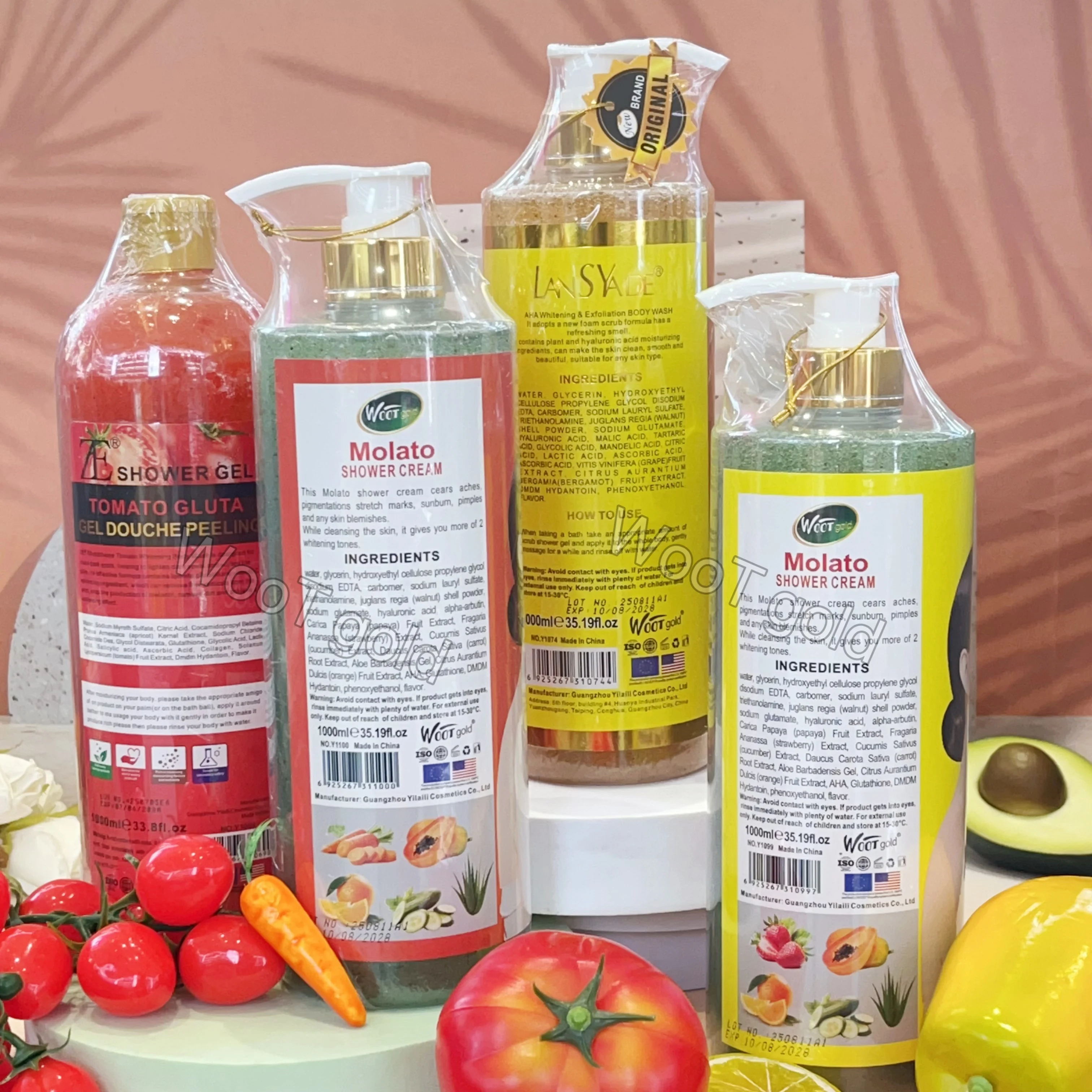 Hot ZE Tomato Gluta Whitening Shower Gel