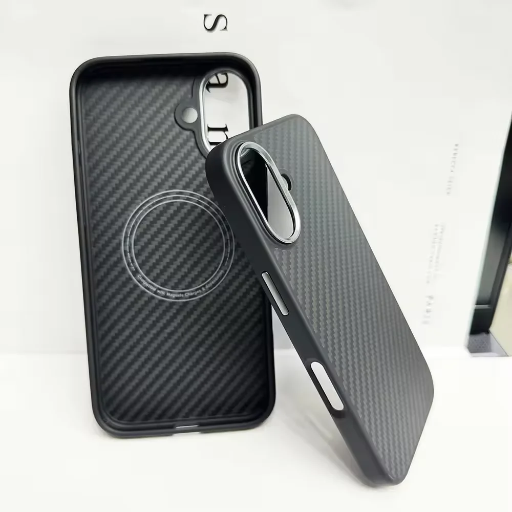 Ultra Thin Light Real Carbon Fiber Hard Cell Mobile Case Cover For Iphone 16 15 14 13 12 Plus Pro Max Laudtec