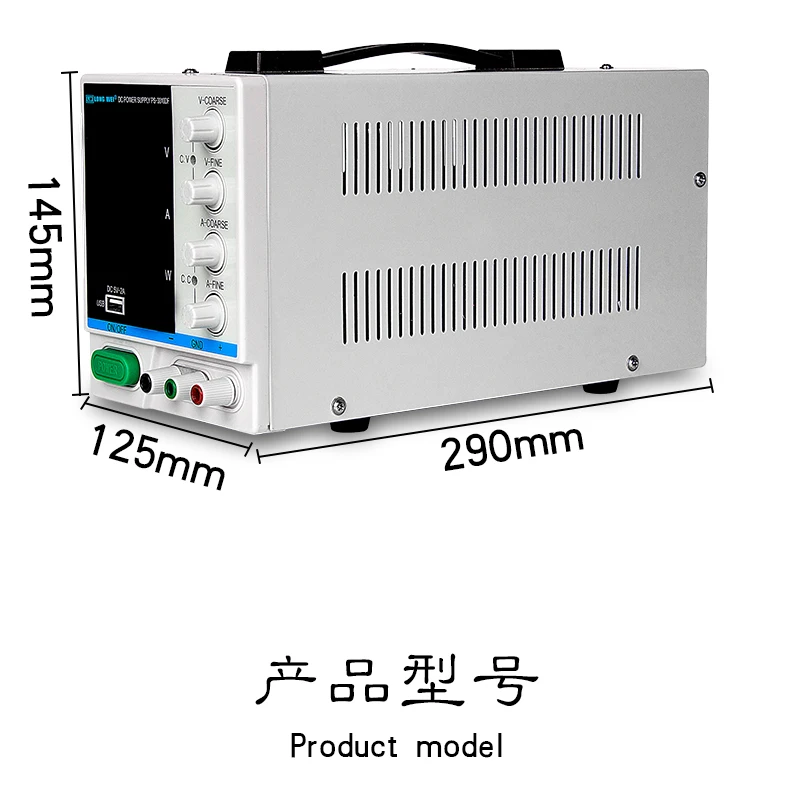 Alimentatore Da Laboratorio Regolabile 30V 10A - Con Display LED, Encoder, Protezioni, Porte USB-A E Type-C, Per Elettronica