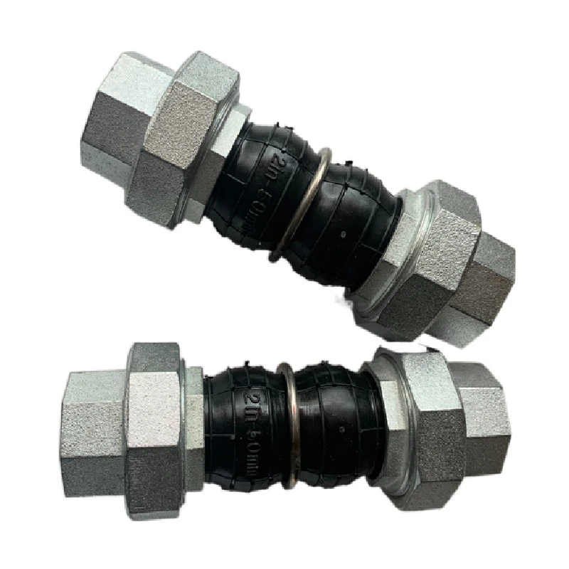 Stainless Steel Threaded Union Rubber Expansion Joint Flanged Rubber Expansion Joints Pipe Expansion Connection Joint
