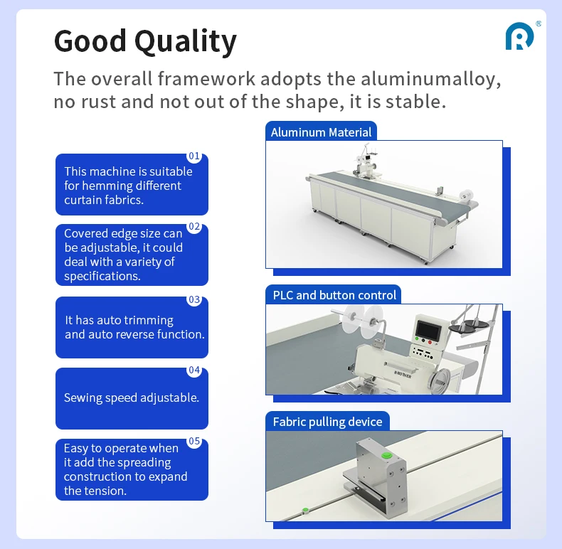 Factory Direct Sale Automatic Curtain Hemming Sewing Machine Industrial