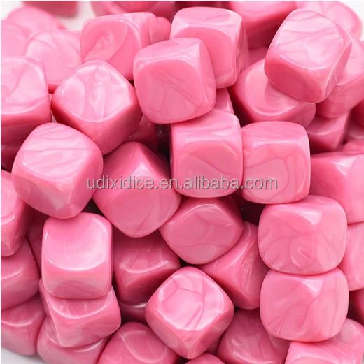 Udixi Plastic Acrylic 16mm Blank Dice Cube For Board Games,Diy,Fun And