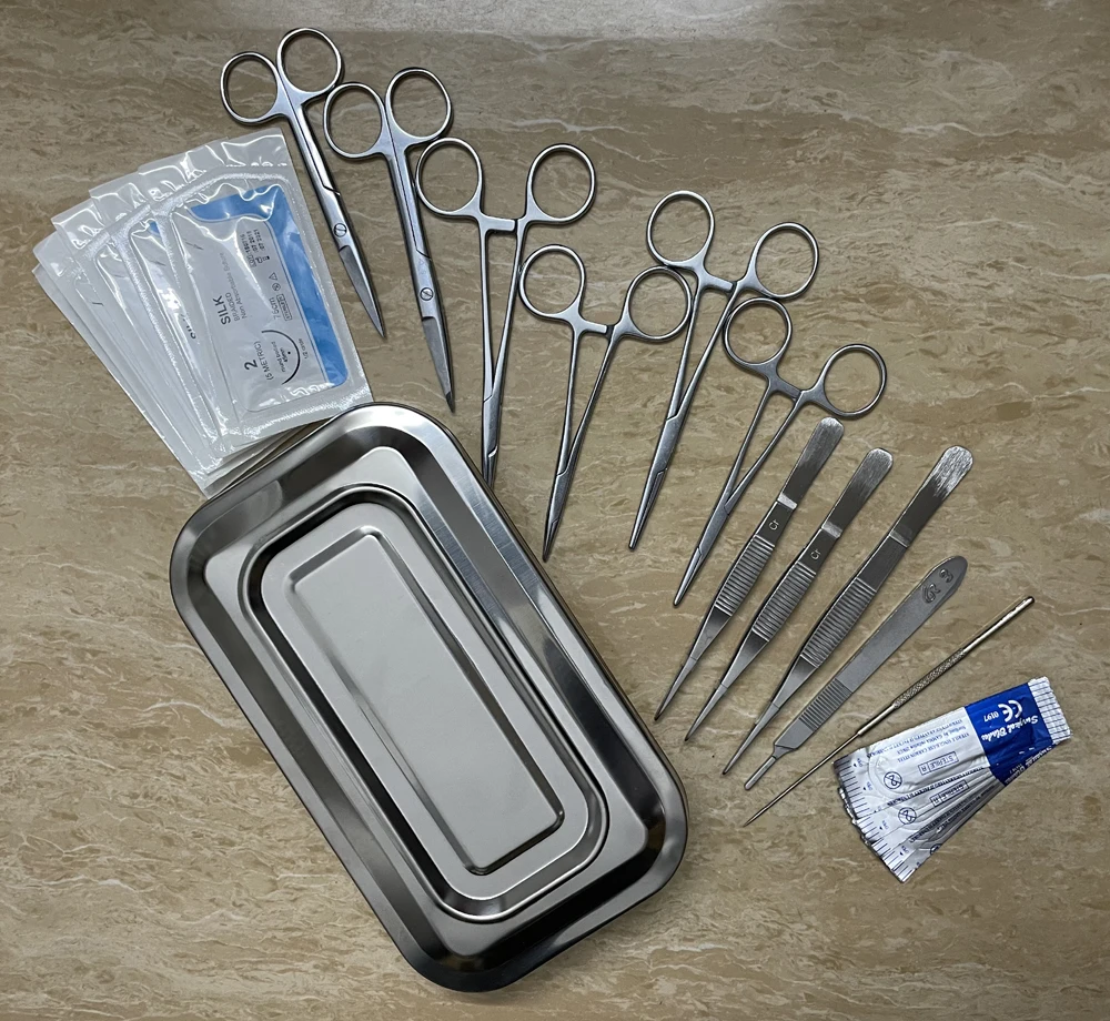 Surgical suture tool kit suture set surgical instrument kit